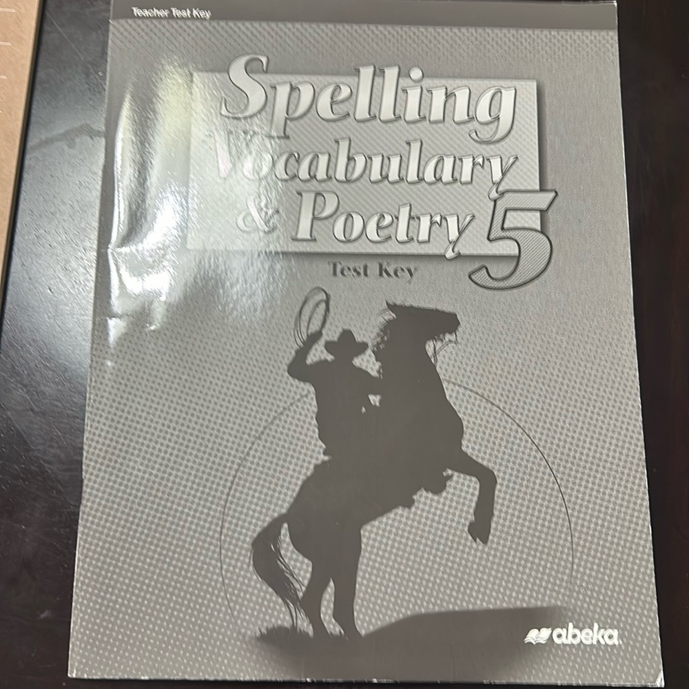 Abeka 5th Grade Spelling Vocabulary & Poetry Key
